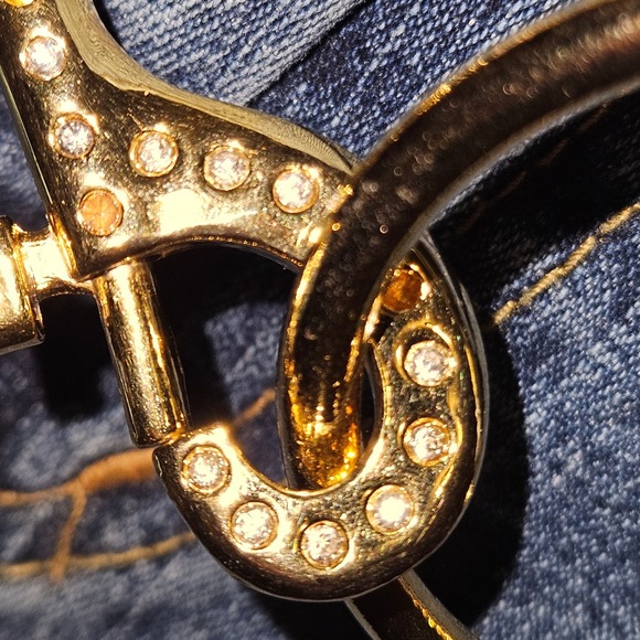 Baby Phat Women's Blue Wash Belted Denim Jeans - Picture 6 of 7